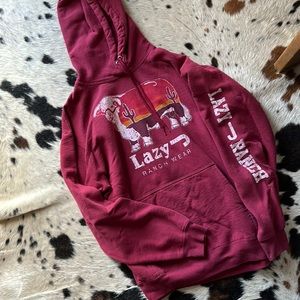 Lazy J ranch wear hoodie, size large
